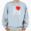 I Heart Ph Philippines Sweatshirt - Aesthetic Graphic Unisex - T-Shirt, Sweatshirt, Hoodie