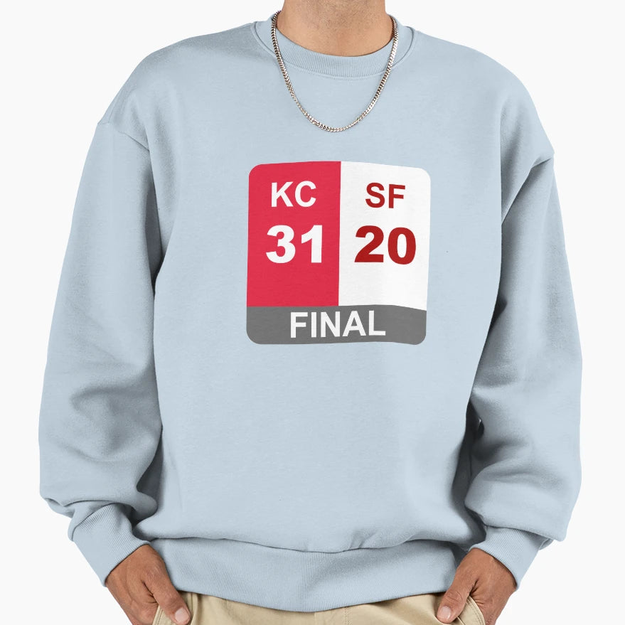 Super Bowl Liv Final Score Sweatshirt - Unique Graphic for Adults - T-Shirt, Sweatshirt, Hoodie