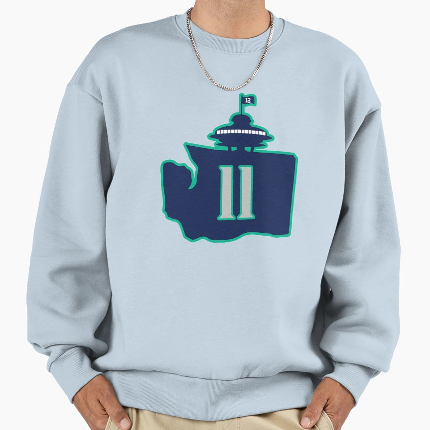 Edgar Martinez Space Needle Sweatshirt - Minimalist Print for Adults - T-Shirt, Sweatshirt, Hoodie