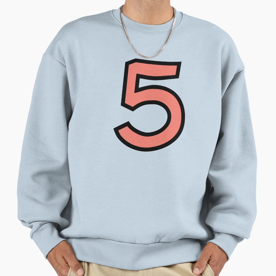 Funky Number 5 Five Sweatshirt - Novelty Apparel Men Women - T-Shirt, Sweatshirt, Hoodie