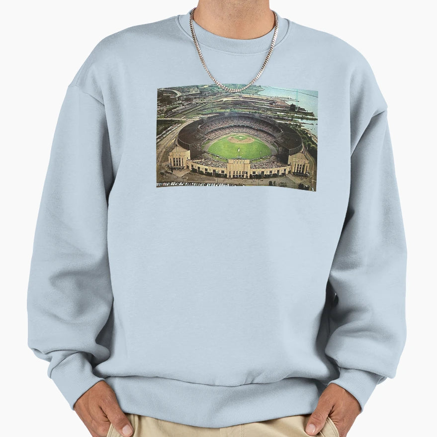 Cleveland Municipal Stadium Mistake Sweatshirt - Custom Art Print Unisex - T-Shirt, Sweatshirt, Hoodie