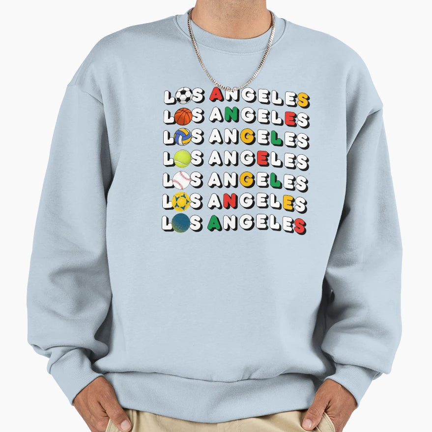 Sports Los Angeles Sweatshirt - Custom Art Print Unisex - T-Shirt, Sweatshirt, Hoodie