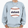 Detroit Throwback Baseball Sweatshirt - Custom Art Print Men Women - T-Shirt, Sweatshirt, Hoodie