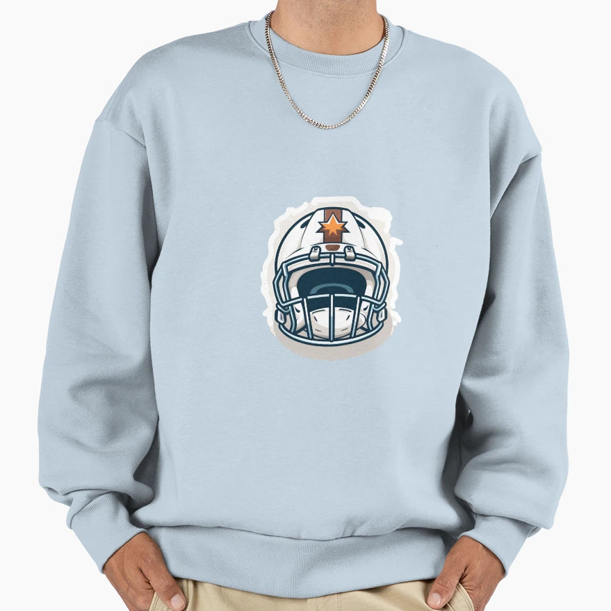 Cartoon Artistic American Football Sweatshirt - Trendy Graphic Men Women - T-Shirt, Sweatshirt, Hoodie