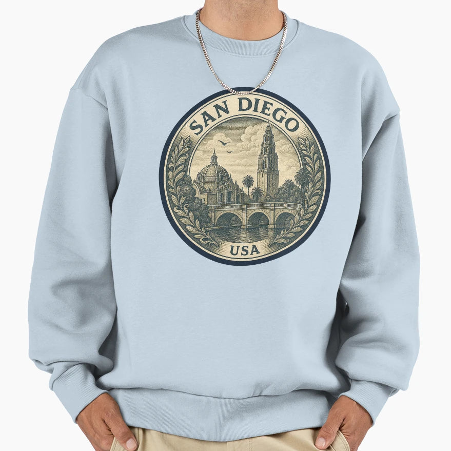 San Diego Usa Travel Sweatshirt - Aesthetic Graphic for Adults - T-Shirt, Sweatshirt, Hoodie