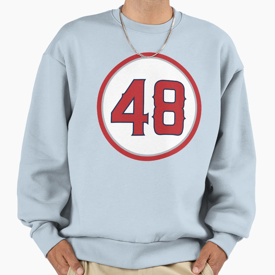 Torii Hunter 48 Jersey Number Sweatshirt - Casual Everyday Wear Unisex - T-Shirt, Sweatshirt, Hoodie
