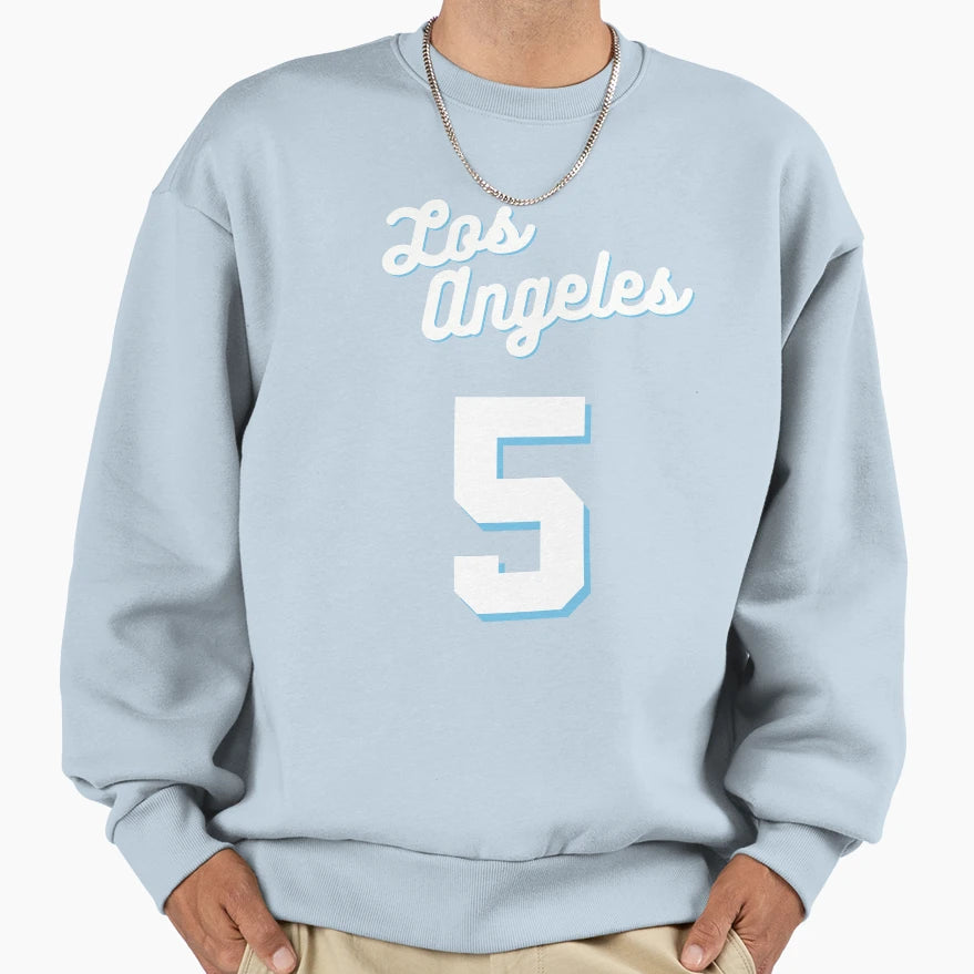 Talen Horton Tucker 5 2021 Blue Jersey Sweatshirt - Trendy Graphic Unisex - T-Shirt, Sweatshirt, Hoodie
