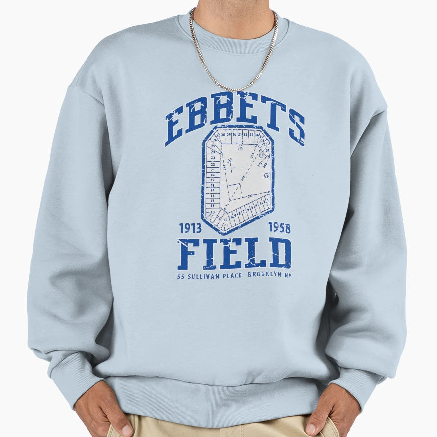 Ebbets Field Sweatshirt - Custom Art Print Men Women - T-Shirt, Sweatshirt, Hoodie