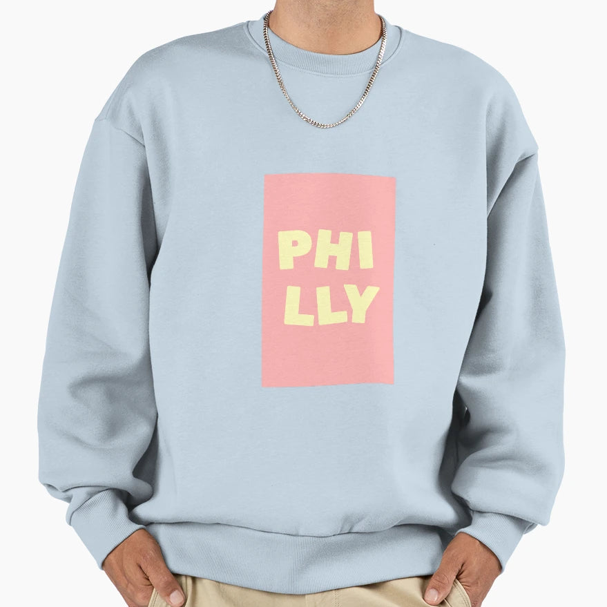 Philly Artwork Sweatshirt - Trendy Graphic Men Women - T-Shirt, Sweatshirt, Hoodie