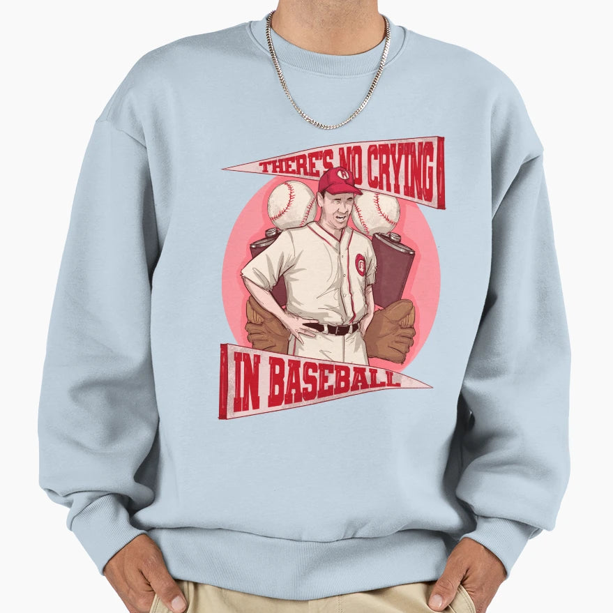 Tear Free Baseball Sweatshirt - Custom Art Print Men Women - T-Shirt, Sweatshirt, Hoodie