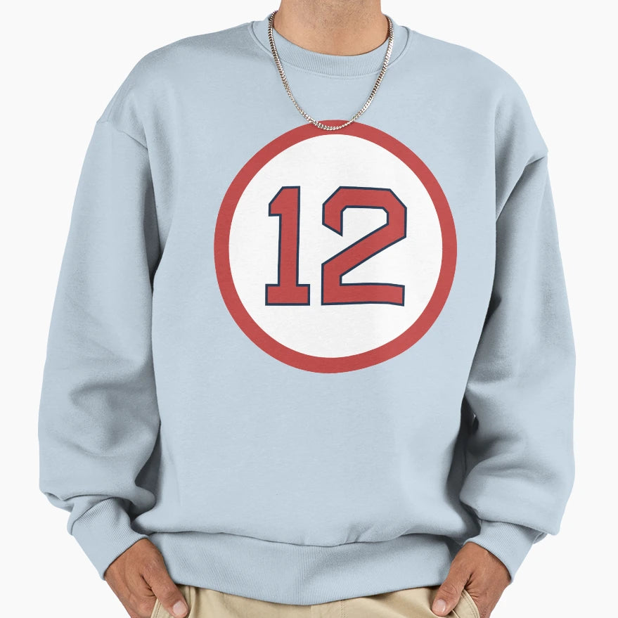 Brock Holt 12 Jersey Number Sweatshirt - Custom Art Print Men Women - T-Shirt, Sweatshirt, Hoodie