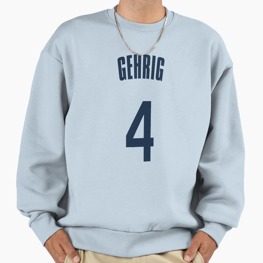 Lou Gehrig Sweatshirt - Custom Art Print Unisex - T-Shirt, Sweatshirt, Hoodie
