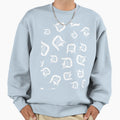 D Old English Initial White Letter Sweatshirt - Custom Art Print Men Women - T-Shirt, Sweatshirt, Hoodie