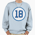 Ben Zobrist 18 Jersey Number Sweatshirt - Fun Novelty Design Men Women - T-Shirt, Sweatshirt, Hoodie