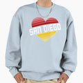 San Diego I Love San Diego Gradient Sweatshirt - Novelty Apparel Unisex - T-Shirt, Sweatshirt, Hoodie
