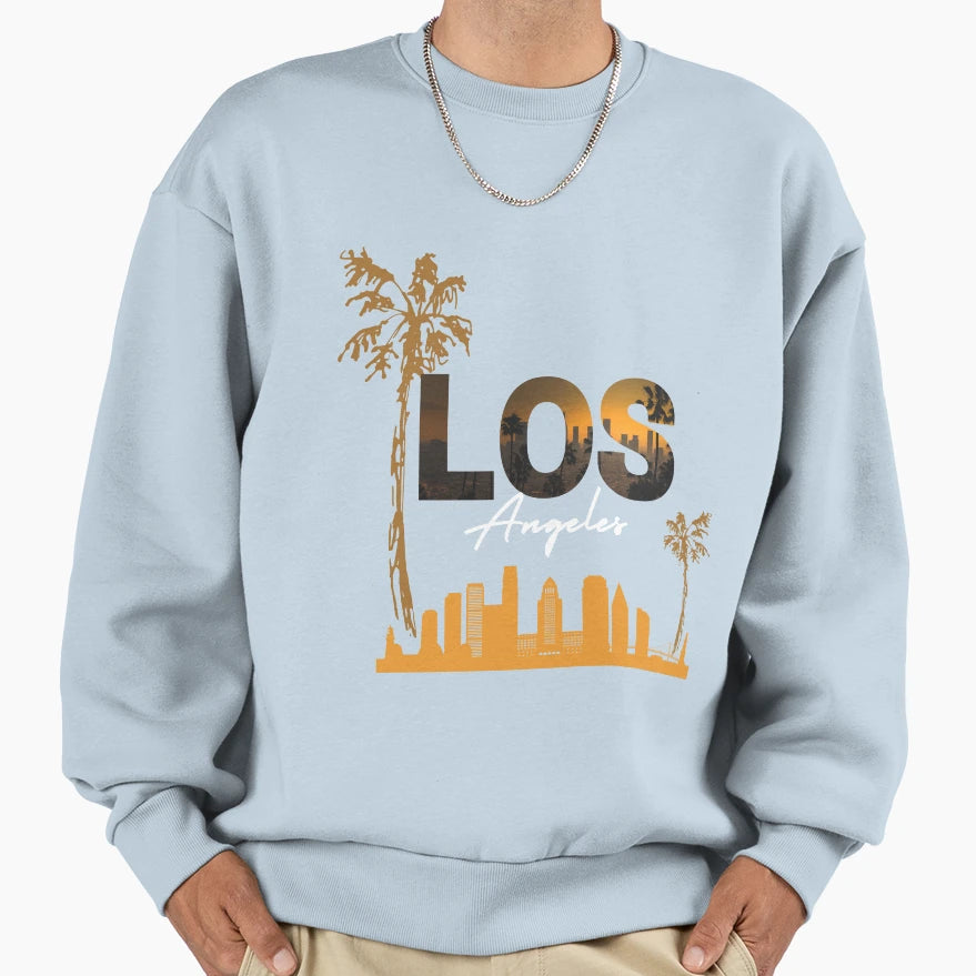 Los Angeles La Sweatshirt - Minimalist Print for Adults - T-Shirt, Sweatshirt, Hoodie