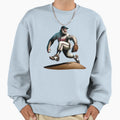 Bigfoot Baseball Pitcher Little Sweatshirt - Streetwear Style Men Women - T-Shirt, Sweatshirt, Hoodie