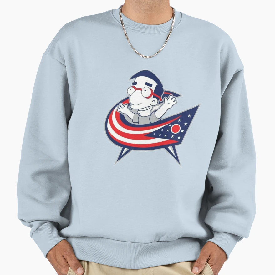 Art Columbus Blue Jackets Sweatshirt - Fun Novelty Design Men Women - T-Shirt, Sweatshirt, Hoodie