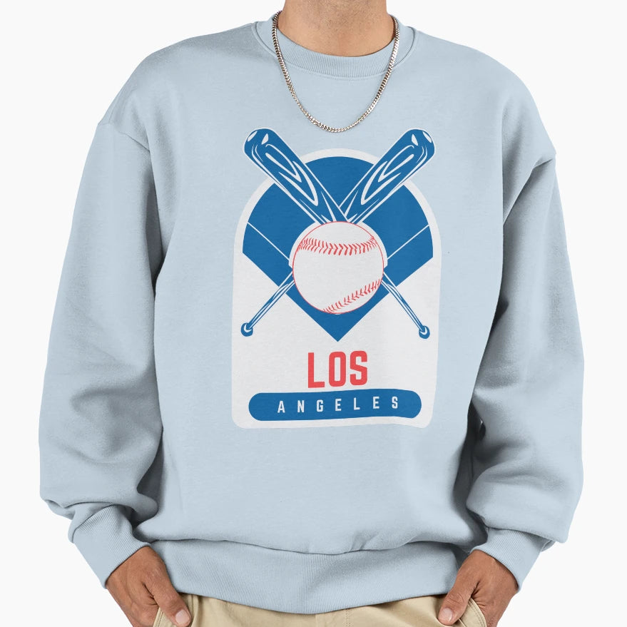 Los Angeles Baseball Dodgers Sweatshirt - Novelty Apparel Unisex - T-Shirt, Sweatshirt, Hoodie