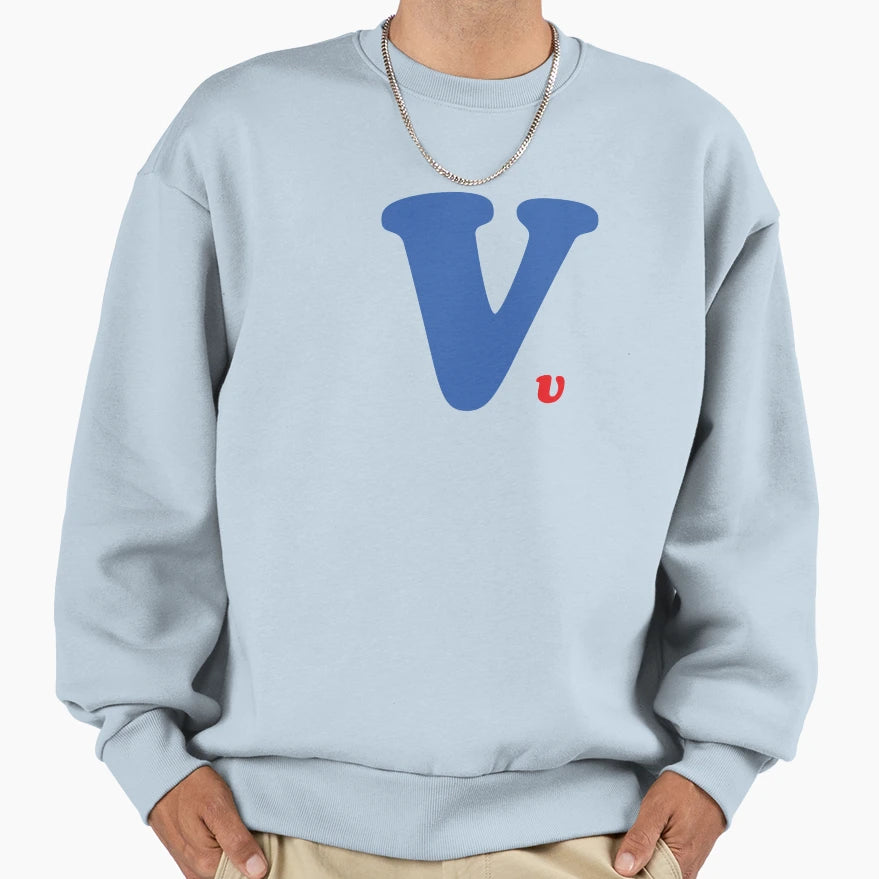 V Word Sweatshirt - Minimalist Print Men Women - T-Shirt, Sweatshirt, Hoodie