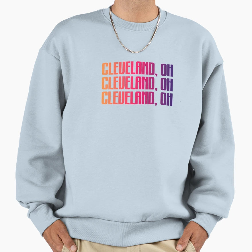 Cleveland Ohio Sweatshirt - Aesthetic Graphic for Adults - T-Shirt, Sweatshirt, Hoodie