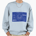 Kauffman Stadium Blueprint Sweatshirt - Streetwear Style Men Women - T-Shirt, Sweatshirt, Hoodie