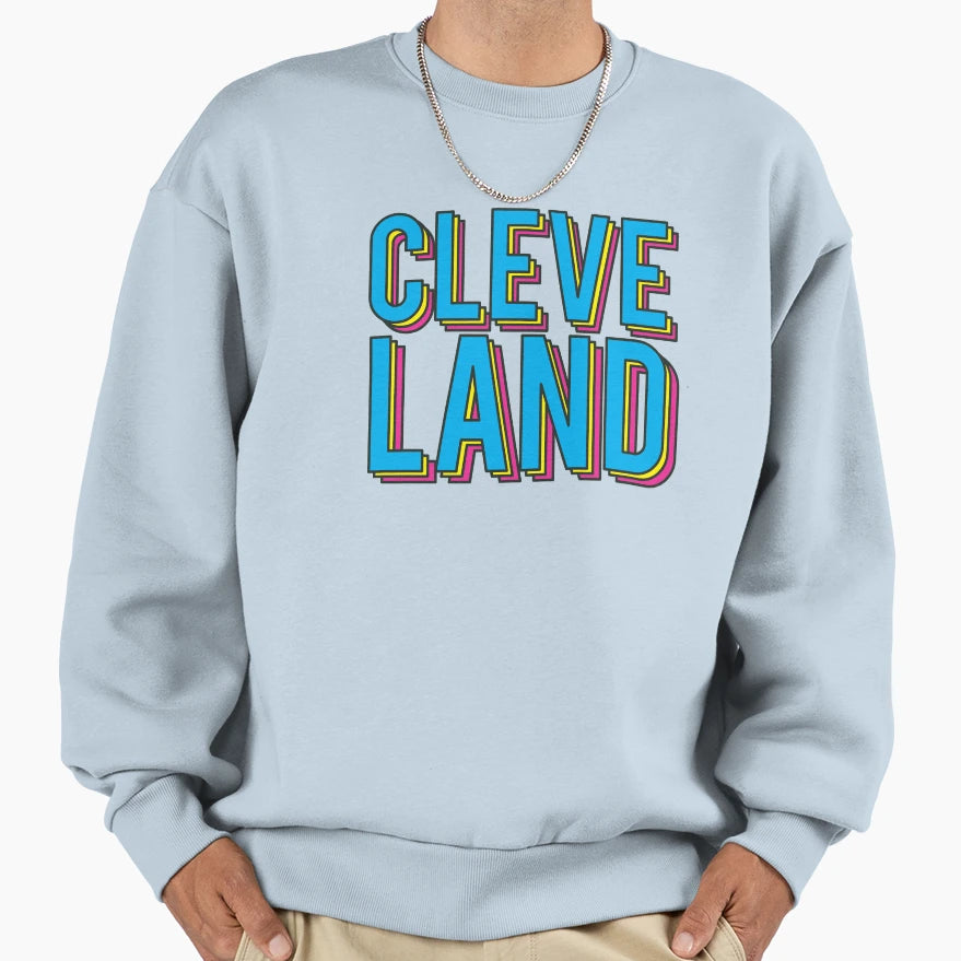 Cleveland Cmyk Sweatshirt - Graphic Print Unisex - T-Shirt, Sweatshirt, Hoodie