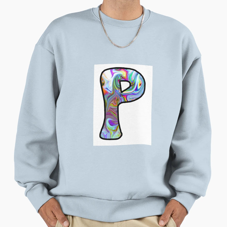 Rho Greek Letter Groovy Sweatshirt - Fun Novelty Design Unisex - T-Shirt, Sweatshirt, Hoodie
