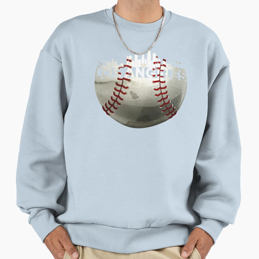 Best Los Angeles Baseball Ball Los Sweatshirt - Custom Art Print Unisex - T-Shirt, Sweatshirt, Hoodie