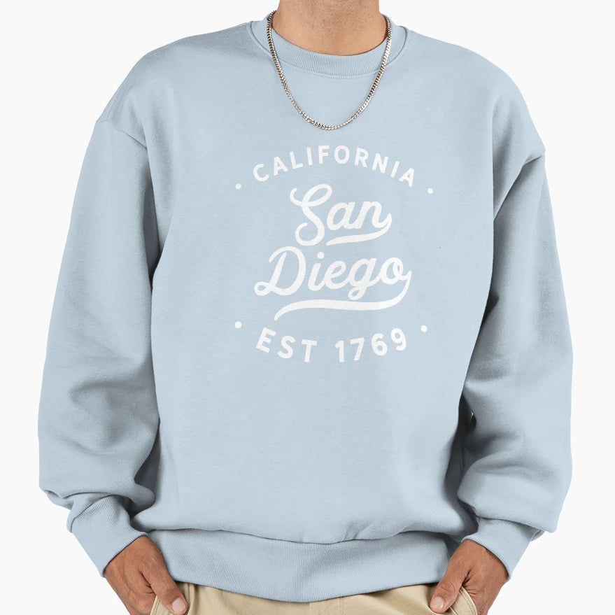 San Diego California Novelty Sweatshirt - Aesthetic Graphic for Adults - T-Shirt, Sweatshirt, Hoodie