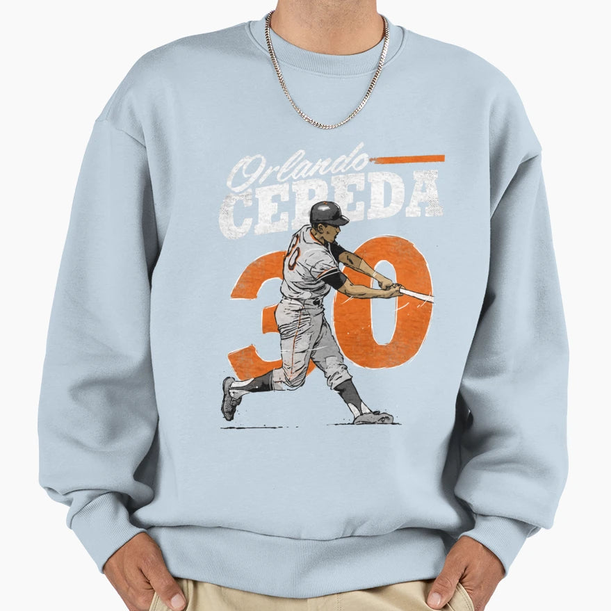 Orlando Cepeda Sweatshirt - Trendy Graphic Unisex - T-Shirt, Sweatshirt, Hoodie