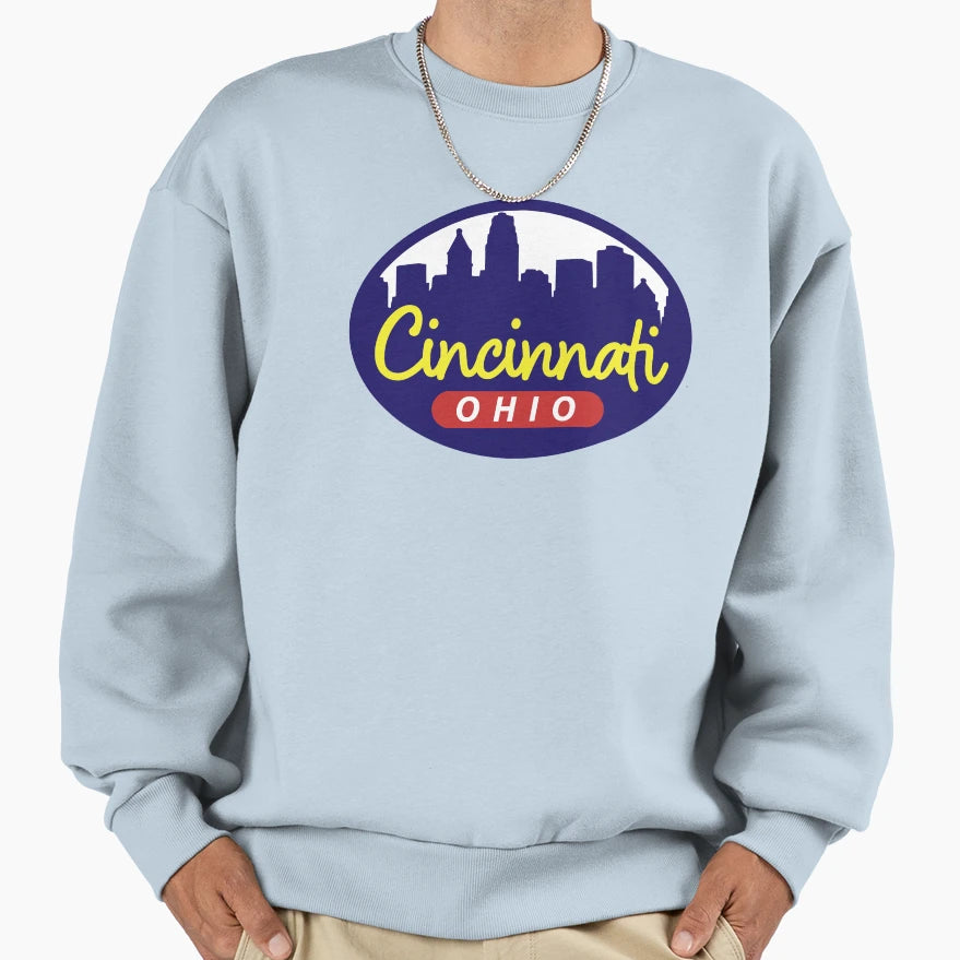 Cincinnati Skyline Sweatshirt - Streetwear Style for Adults - T-Shirt, Sweatshirt, Hoodie