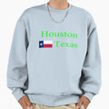 Houston Texas Stylish Prints Sweatshirt - Aesthetic Graphic Men Women - T-Shirt, Sweatshirt, Hoodie