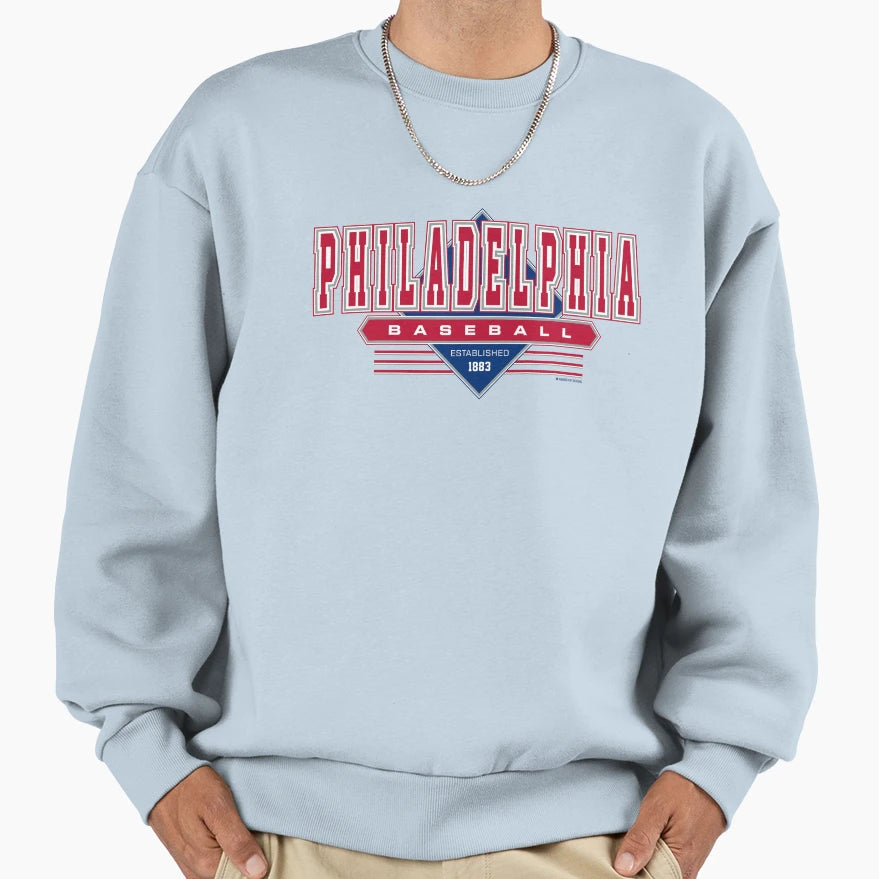 Philadelphia Philly Baseball Sweatshirt - Minimalist Print Men Women - T-Shirt, Sweatshirt, Hoodie
