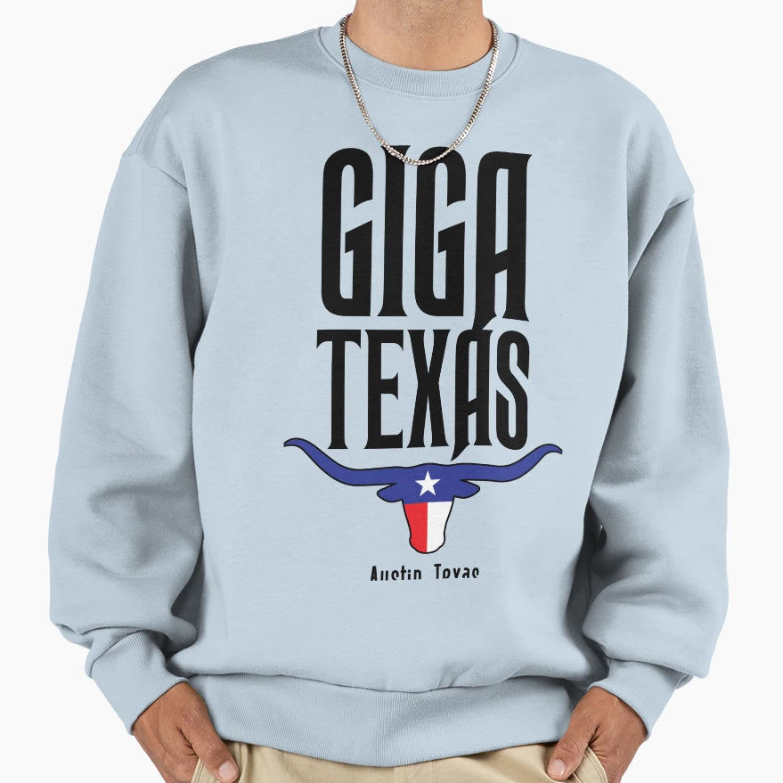 Giga Texas Sweatshirt - Trendy Graphic for Adults - T-Shirt, Sweatshirt, Hoodie