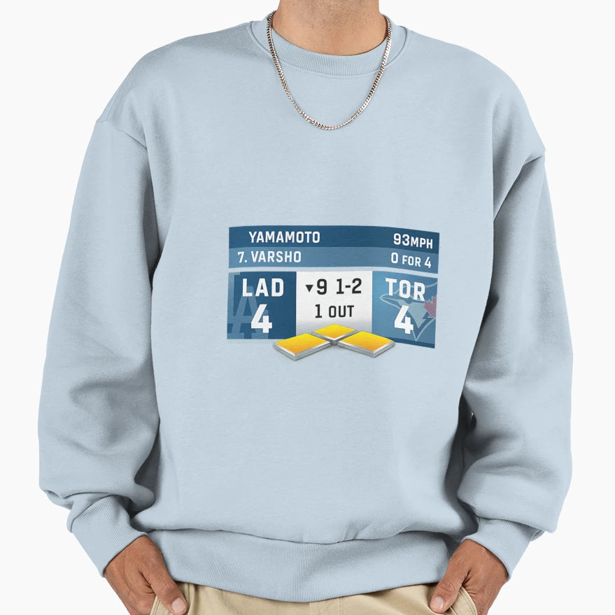 Dodgers Bottom 9Th Sweatshirt - Fun Novelty Design for Adults - T-Shirt, Sweatshirt, Hoodie
