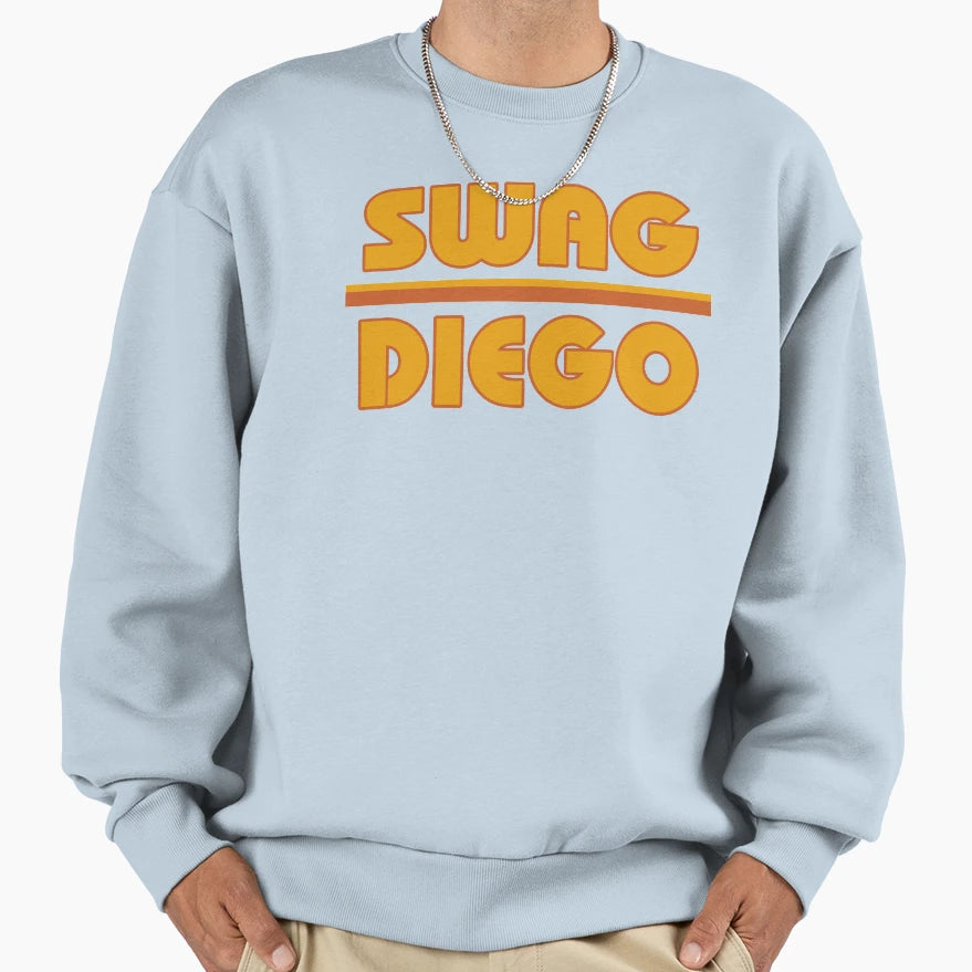 Swag Diego Slam Diego Sunset Palm Tree Sweatshirt - Trendy Graphic Unisex - T-Shirt, Sweatshirt, Hoodie