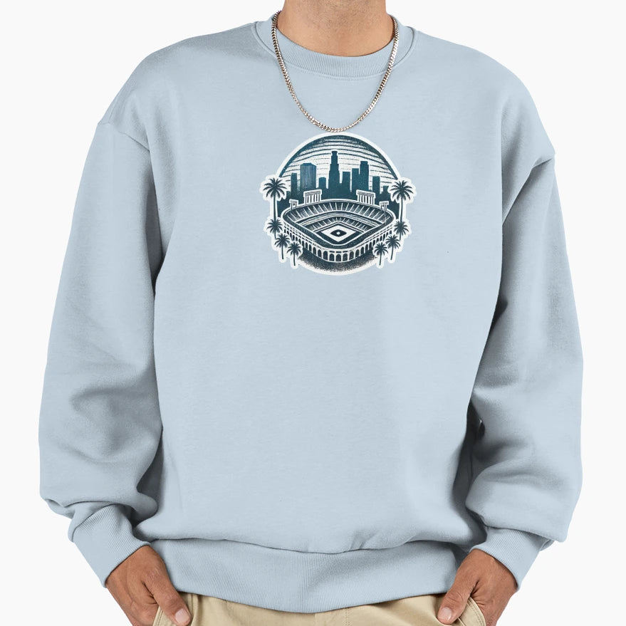 L Baseball Skyline Sweatshirt - Minimalist Print for Adults - T-Shirt, Sweatshirt, Hoodie