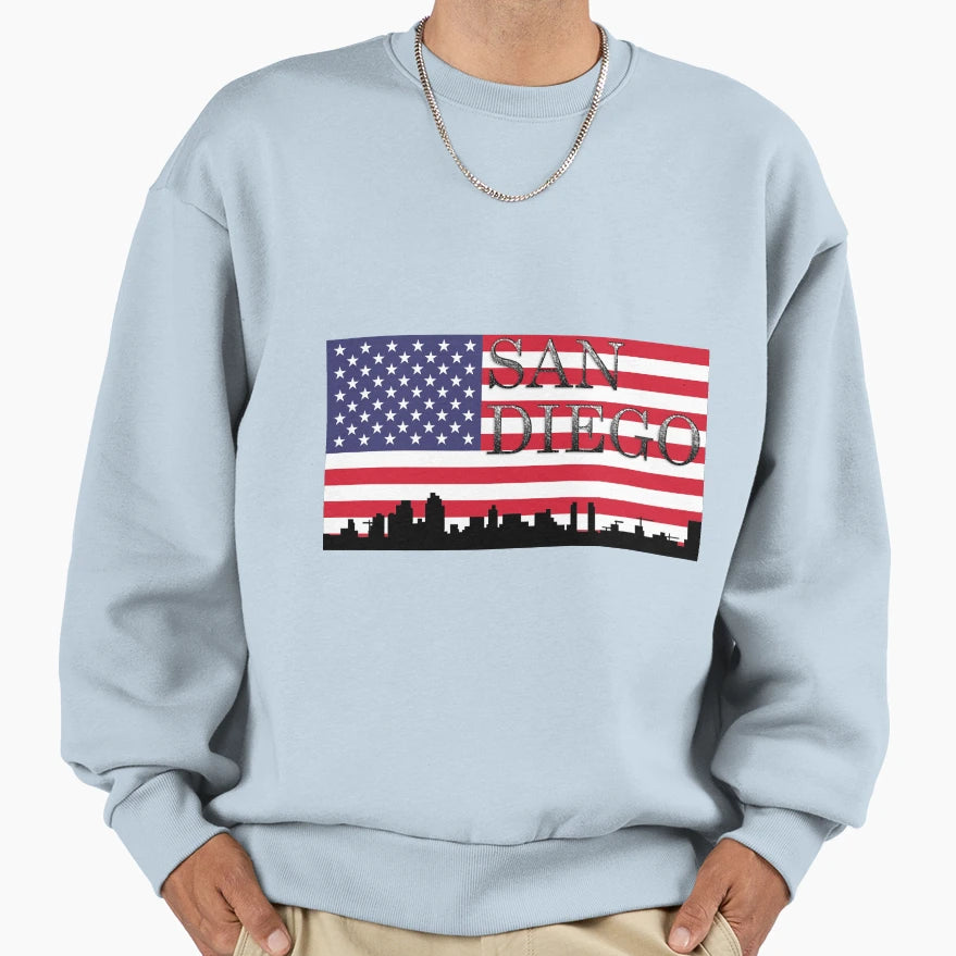 San Diego California Usa America Sweatshirt - Trendy Graphic Unisex - T-Shirt, Sweatshirt, Hoodie