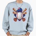 Usa Baseball Dream Team Bats Mitts Sweatshirt - Novelty Apparel for Adults - T-Shirt, Sweatshirt, Hoodie