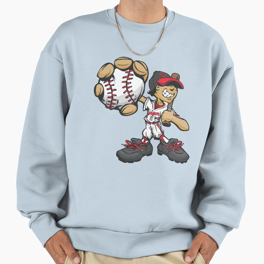 Baseball Player Funny Sweatshirt - Fun Novelty Design Unisex - T-Shirt, Sweatshirt, Hoodie