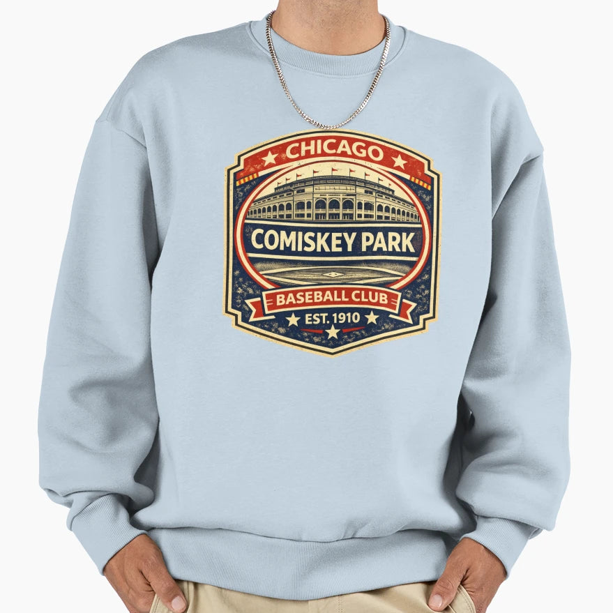 Chicago Baseball Comiskey Park T-Shirt - Custom Art Print for Adults - T-Shirt, Sweatshirt, Hoodie