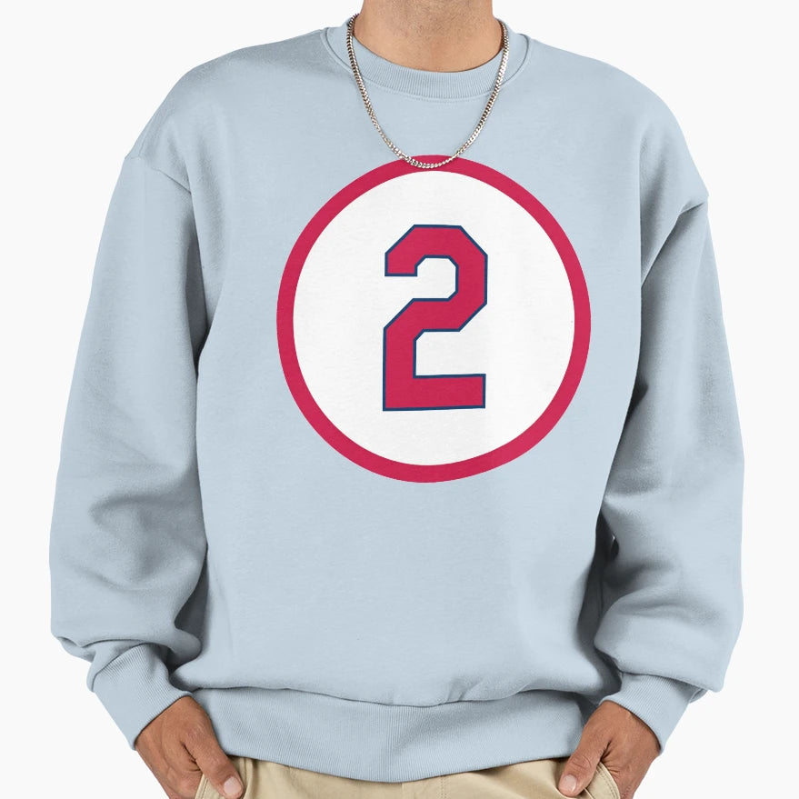 Red Schoendienst 2 Jersey Number Sweatshirt - Novelty Apparel Unisex - T-Shirt, Sweatshirt, Hoodie