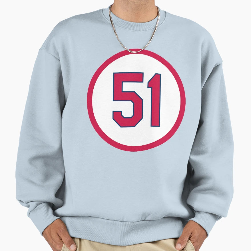 Willie Mcgee 51 Jersey Number Sweatshirt - Graphic Print Unisex - T-Shirt, Sweatshirt, Hoodie