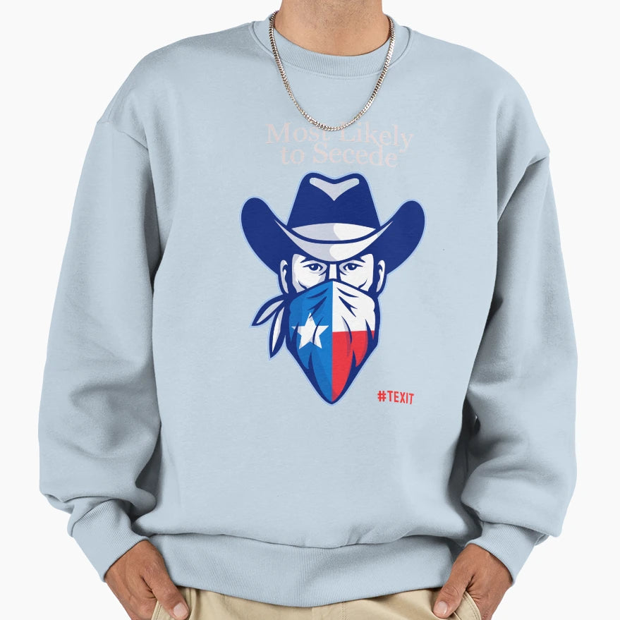 Texas Secede Sweatshirt - Aesthetic Graphic Men Women - T-Shirt, Sweatshirt, Hoodie