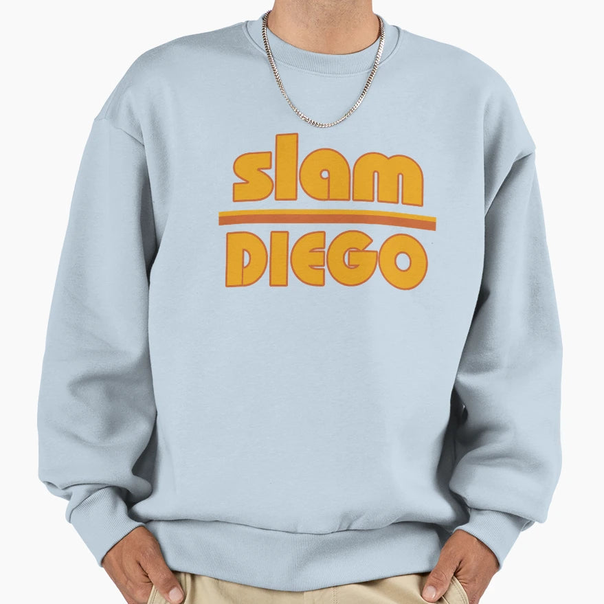 Slam Diego Sunset Palm Tree Diego Sweatshirt - Unique Graphic Unisex - T-Shirt, Sweatshirt, Hoodie