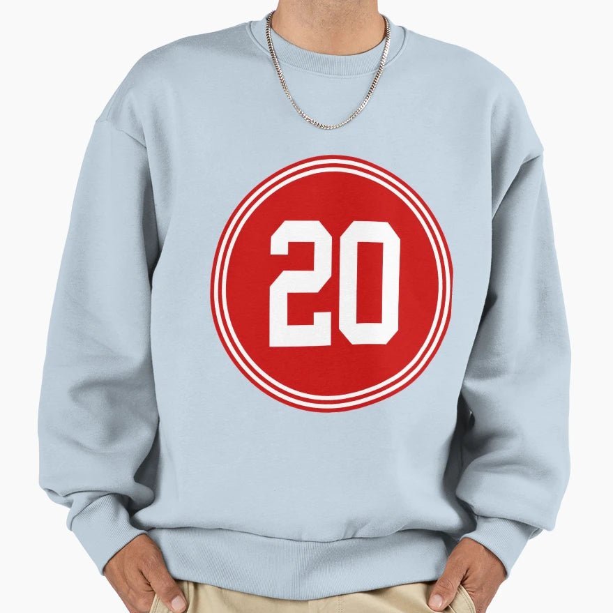 Jimmie Ward Number 20 Jersey Sweatshirt - Fun Novelty Design for Adults - T-Shirt, Sweatshirt, Hoodie