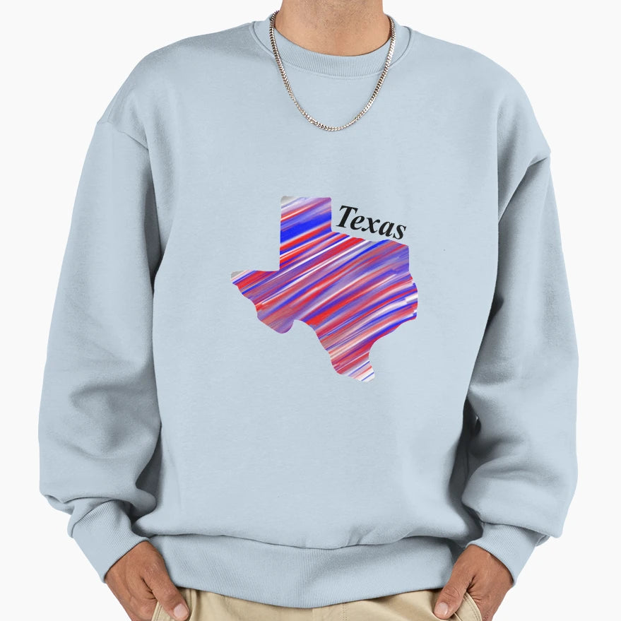 Patriotic Texas Sweatshirt - Streetwear Style Unisex - T-Shirt, Sweatshirt, Hoodie