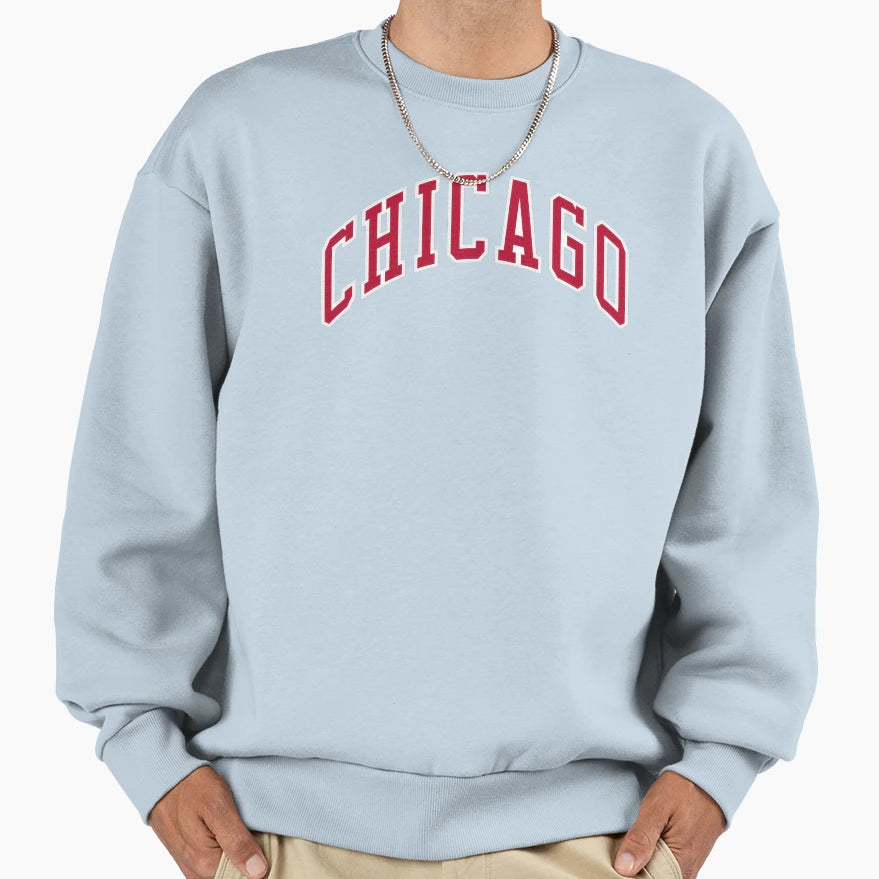 Chicago Sweatshirt - Minimalist Print for Adults - T-Shirt, Sweatshirt, Hoodie