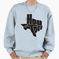 Houston Texas City Typography Black Sweatshirt - Trendy Graphic for Adults - T-Shirt, Sweatshirt, Hoodie